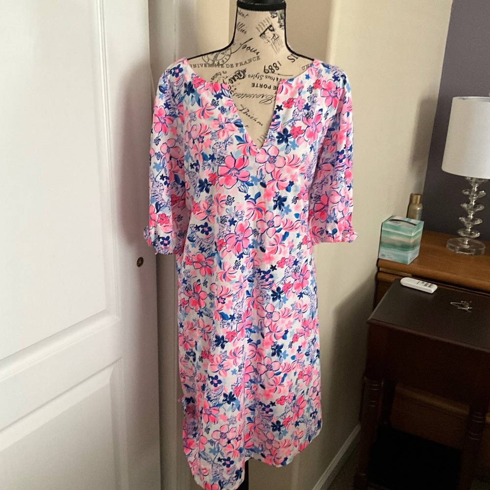 New w/ tags Lilly Pulitzer Party Like a Lobster Easley 3/4 Sleeve Dress